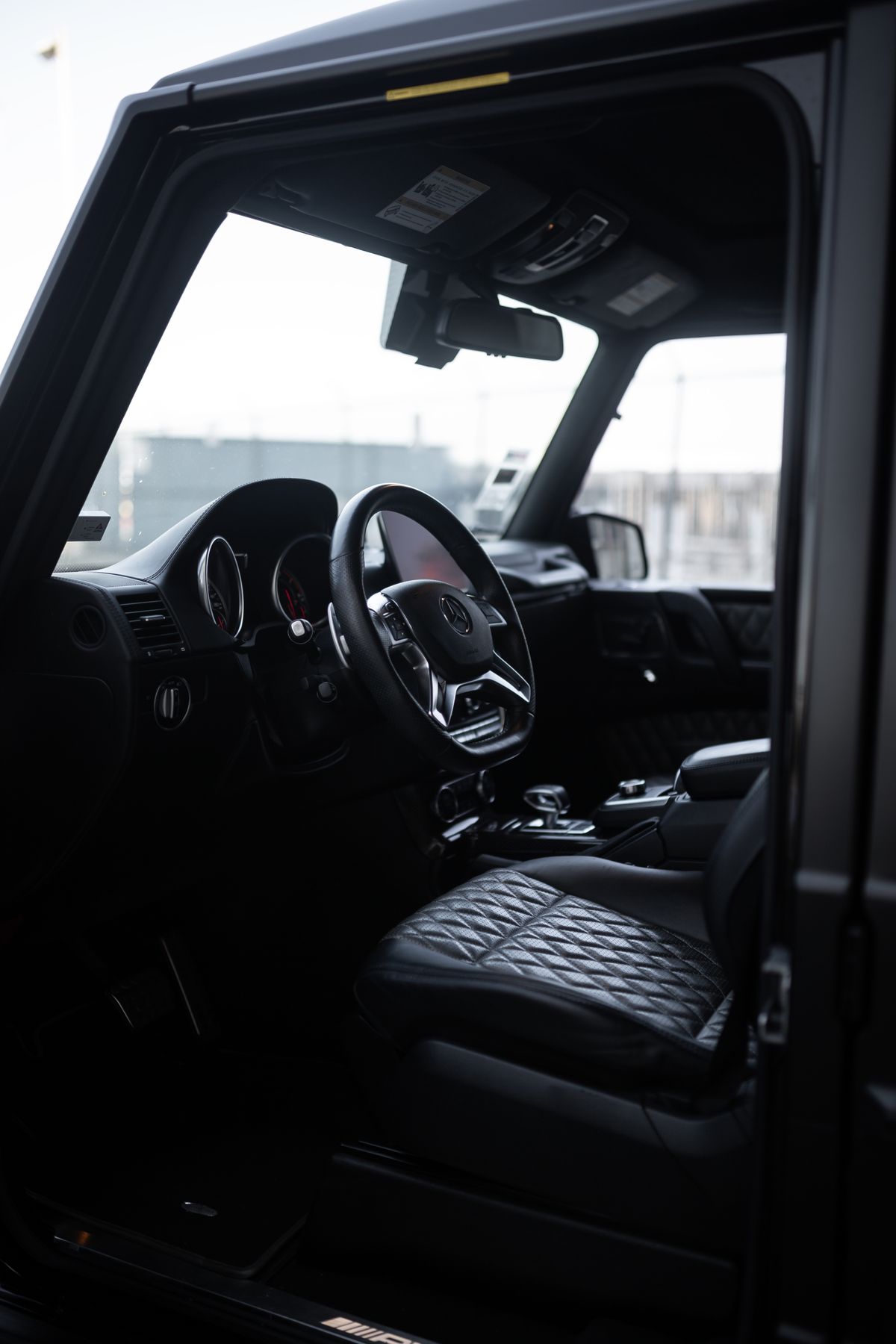 A clean vehicle interior with carefully finished seats and surfaces